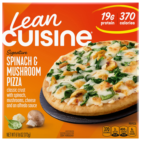 Lean Cuisine Signature Spinach & Mushroom Pizza Frozen