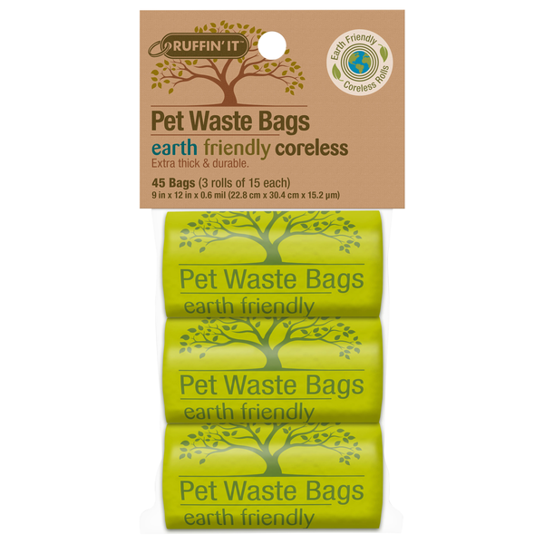 Ruffin' It Earth Friendly Extra Thick & Durable Pet Waste Bags