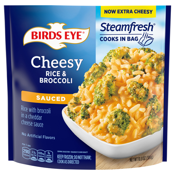 Birds Eye Steamfresh Cheddar Cheese Rice & Broccoli Frozen