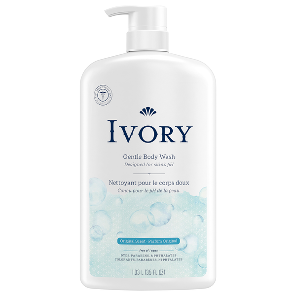 Ivory Original Scent Mild & Gentle Body Wash Pump