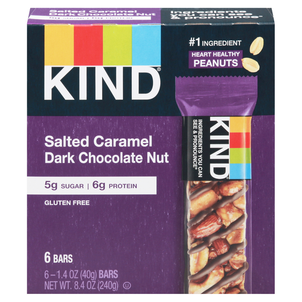 Save on KIND Bars Salted Caramel Dark Chocolate Nut 6 ct Order Online