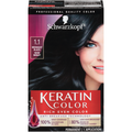 Schwarzkopf Keratin Color Permanent Hair Color Midnight Black 1.1
