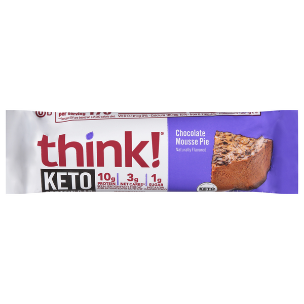 Save on think! Keto Protein Bar Chocolate Mousse Pie Order Online