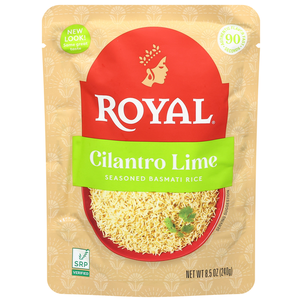 Royal 90 Second Microwave Cilantro Lime Seasoned Basmati Rice