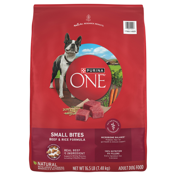 Purina ONE Natural Small Bites Beef & Rice Adult Dry Dog Food