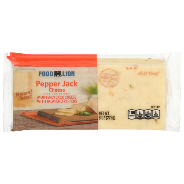 Save on Food Lion Pepper Jack Cheese Natural Order Online Delivery