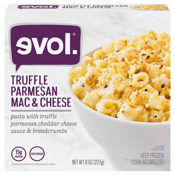 Evol Truffle Parmesan Mac & Cheese Vegetarian Frozen Meal