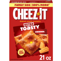 Cheez-It Extra Toasty Baked Cheese Crackers Family Size | Hannaford
