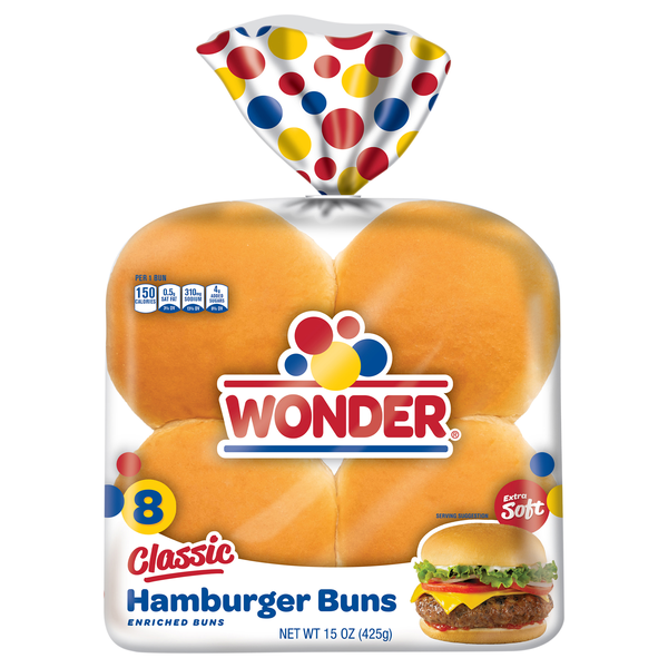 Wonder Classic Hamburger Buns - 8 ct
