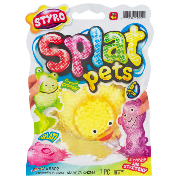 Splat Pets Sytro Sticky & Stretchy Toy Yellow