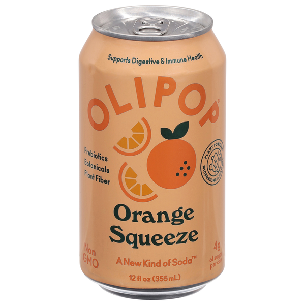 Olipop Orange Squeeze Prebiotic Soda