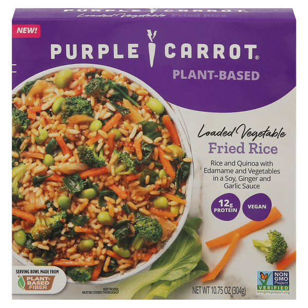 Purple Carrot Plant-Based Loaded Vegetable Fried Rice Vegan Frozen Meal