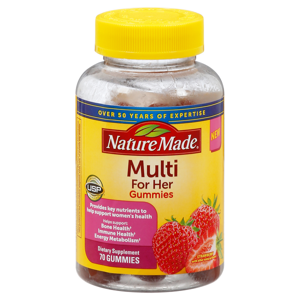 Save on Nature Made Multi for Her Gummies Strawberry Order Online