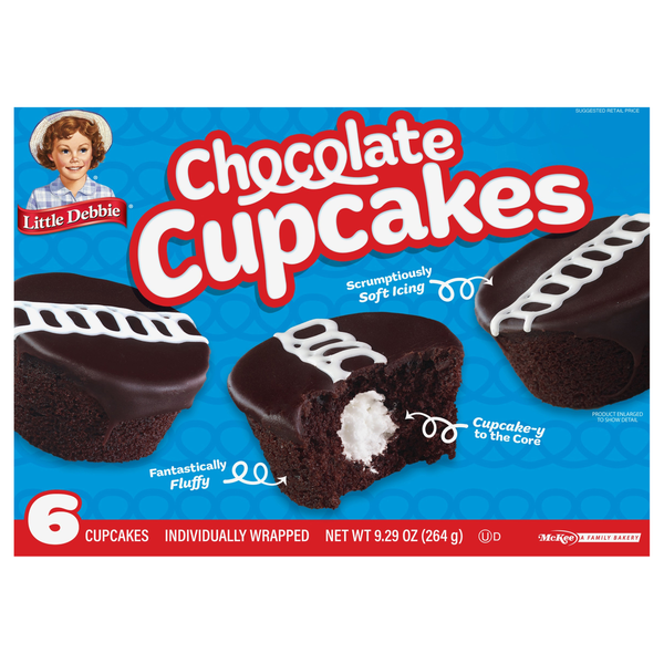 Little Debbie Chocolate Cupcakes - 6 ct