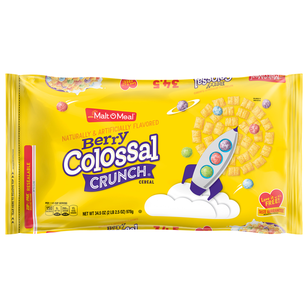 Malt-O-Meal Berry Colossal Crunch Cereal Bag Super Size