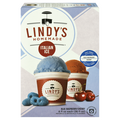 Lindy's Homemade Fat Free Blue Raspberry & Cherry Italian Ice - 6 ct