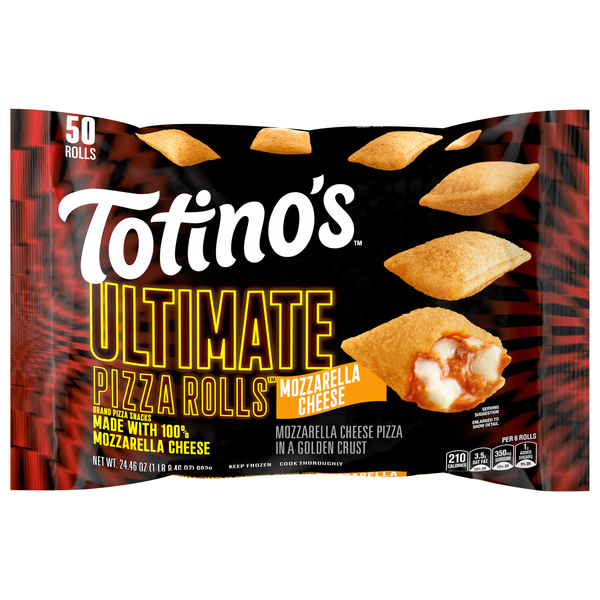 Totino's Ultimate Mozzarella Cheese Pizza Rolls Frozen Snacks - 50 ct