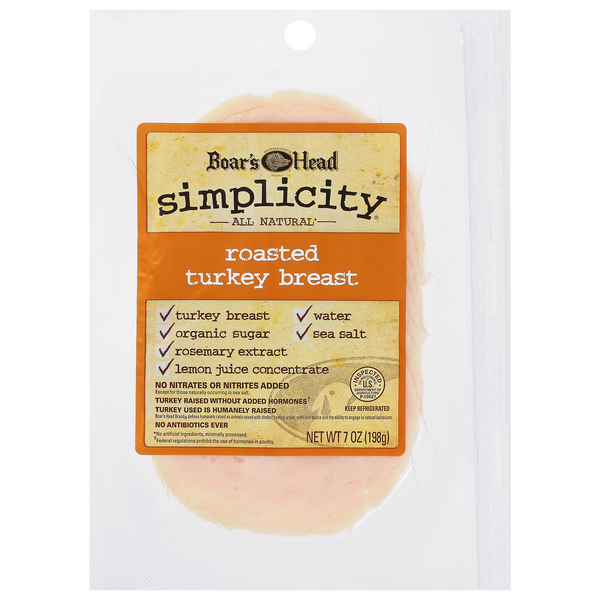 Save on Boar's Head Simplicity Turkey Breast Roasted Natural (PreSliced) Order Online Delivery