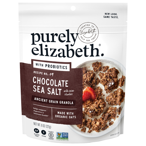 Purely Elizabeth Organic Gluten Free Vegan Chocolate Sea Salt Granola