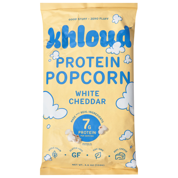 Khloud White Cheddar Protein Popcorn