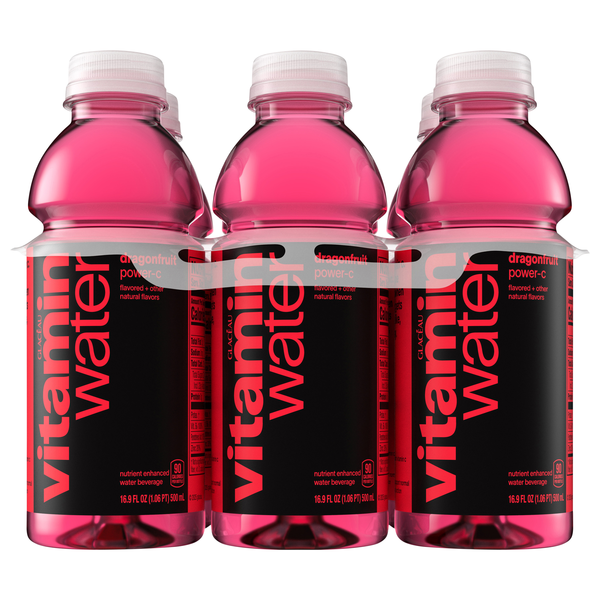 vitaminwater Power-C Dragonfruit Flavored Enhanced Water Beverage - 6 pk