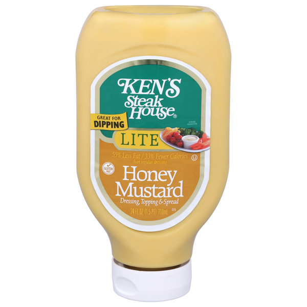Ken's Steak House Lite Honey Mustard Dressing Topping & Spread