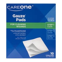 CareOne Gauze Pads for Cleaning Wounds
