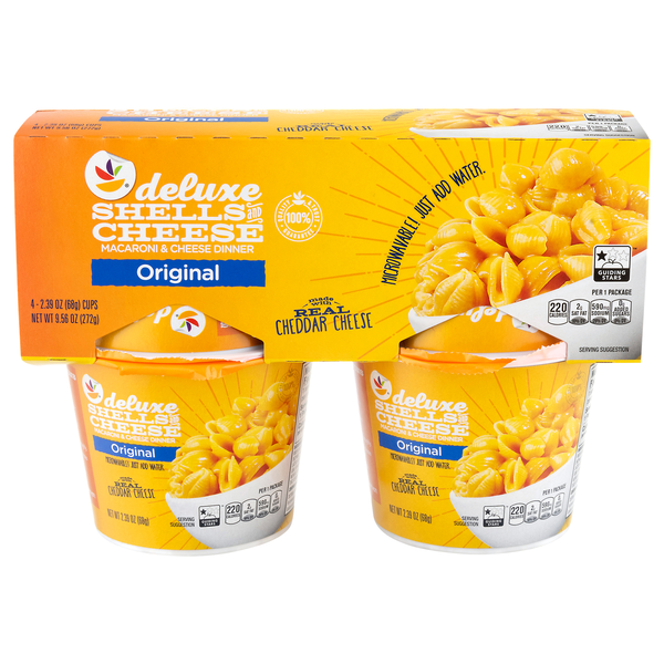 Giant Original Deluxe Shells & Cheese Dinner - 4 ct