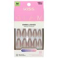 Kiss Glam Embellished Nails Medium Length Dusk Mirage