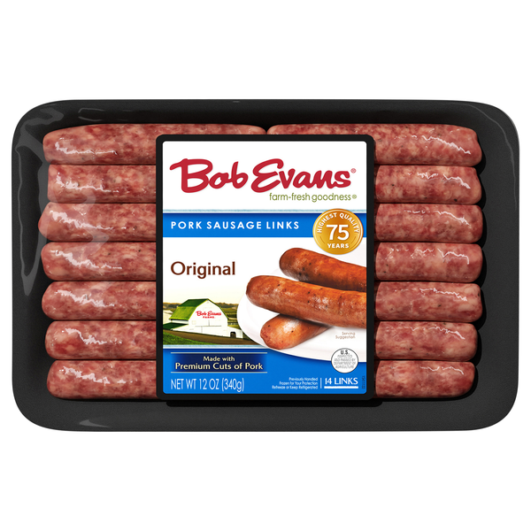 Bob Evans Original Pork Breakfast Sausage Links - 14 ct