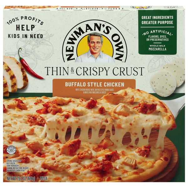 Newman's Own Thin & Crispy Crust Buffalo Style Chicken Pizza Frozen