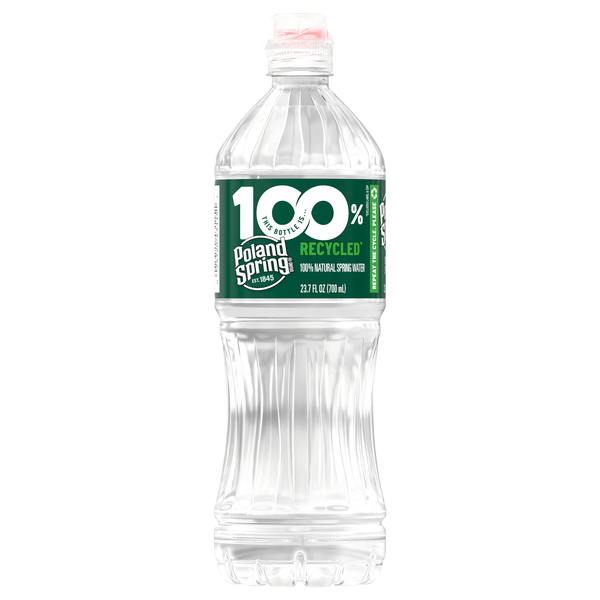 Poland Spring 100% Natural Spring Water with Sport Cap