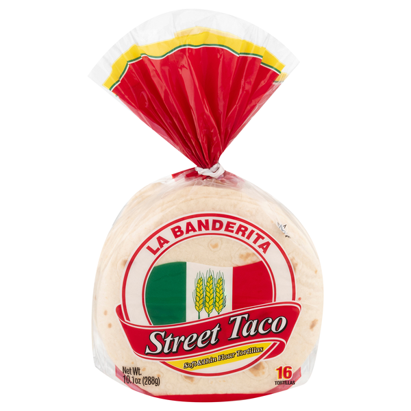 La Banderita Street Taco Soft & Thin Flour Tortillas 4.5 Inch - 16 ct