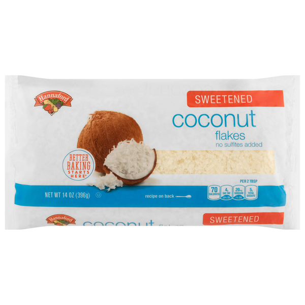 Hannaford Sweetened Coconut Flakes