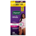 Depend Women's Night Defense Incontinence Underwear Large