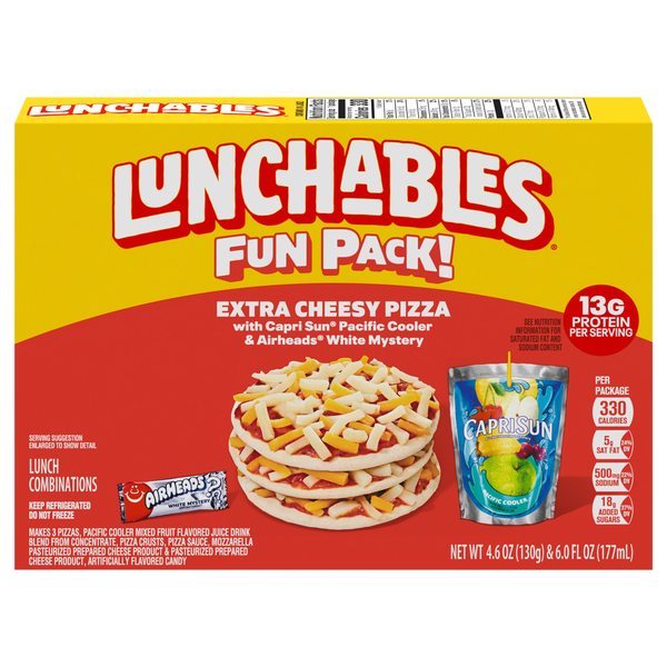 Lunchables Extra Cheesy Pizza with Capri Sun