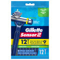 Gillette Sensor2 Pivot Razors Twin Blade with with Lubrastrip Disposable