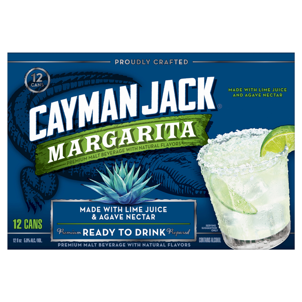 Cayman Jack Margarita Malt Beverage - 12 pk