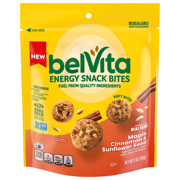 belVita Maple Cinnamon & Sunflower Seed Energy Snack Bites