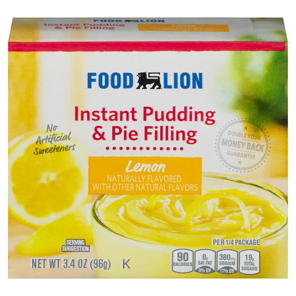 Food Lion Instant Pudding & Pie Filling Lemon