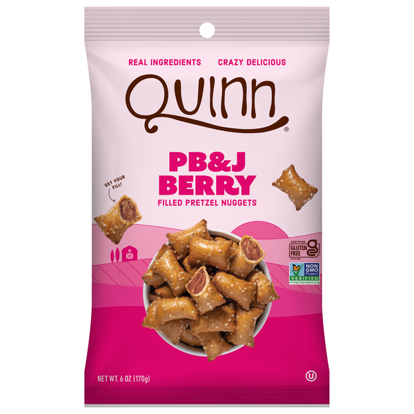Quinn PB&J Berry Filled Pretzel Nuggets