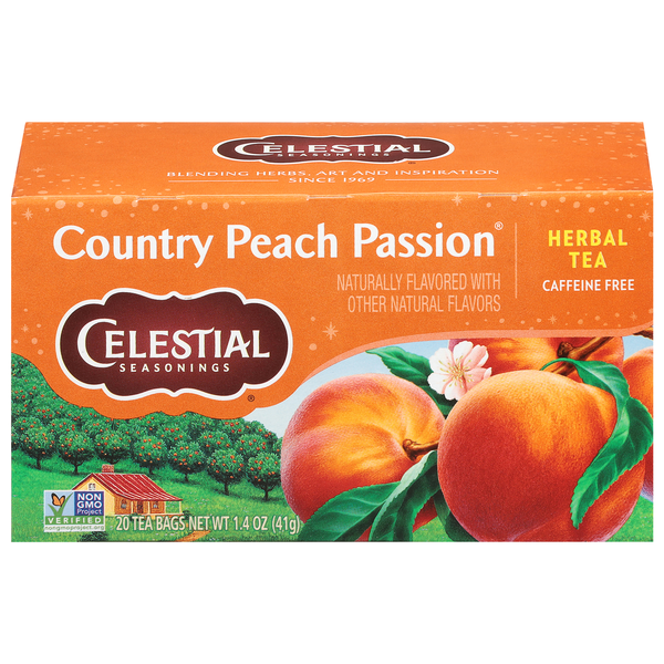 Celestial Seasonings Caffeine Free Country Peach Passion Herbal Tea Bags