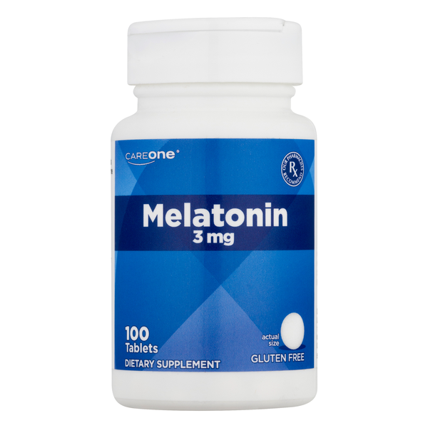 CareOne Gluten Free 3mg Melatonin Tablets