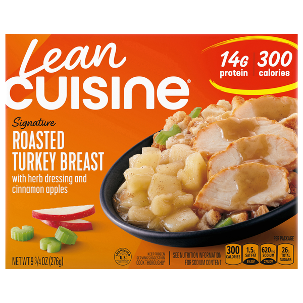 Lean Cuisine Signature Roasted Turkey Breast 14g Protein Frozen Meal