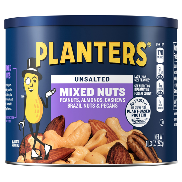 Planters Mixed Nuts Unsalted
