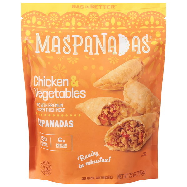 Mas Panadas Chicken Empanadas Frozen