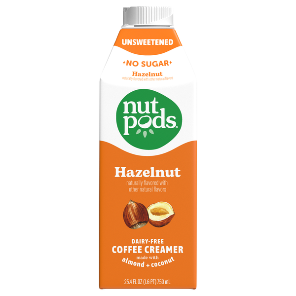 nutpods Dairy Free Unsweetened Hazelnut Flavored Almond + Coconut Creamer