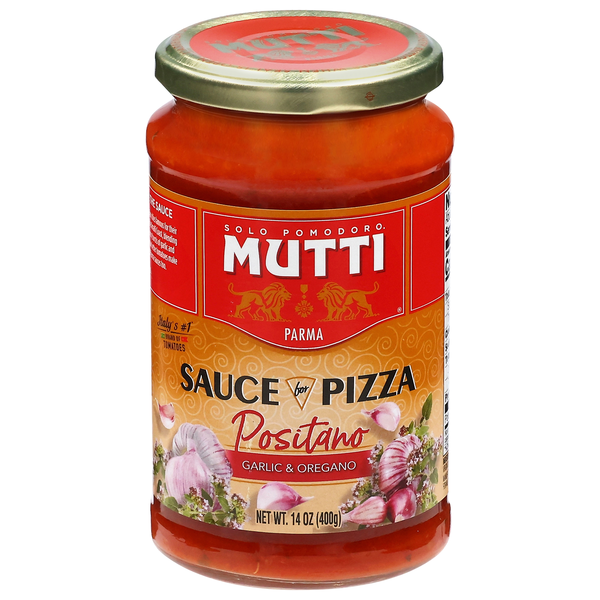 Mutti Positano Garlic & Oregano Pizza Sauce
