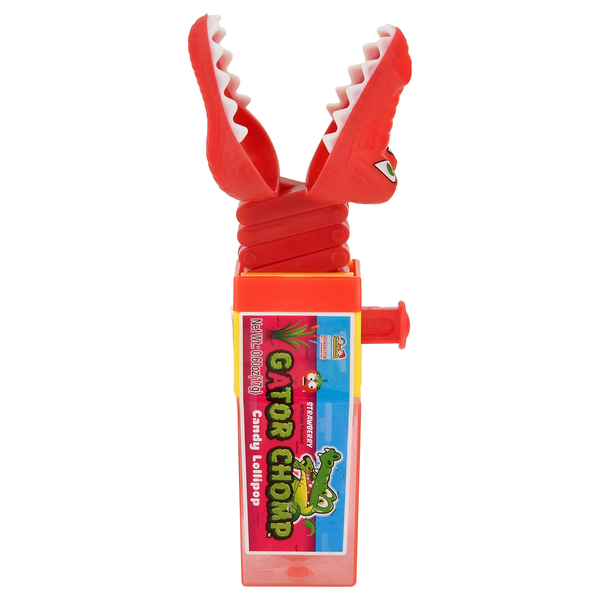 Kidsmania Gator Chomp Strawberry Lollipop Candy