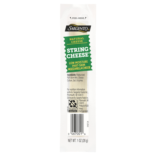 Sargento Natural Mozzarella String Cheese